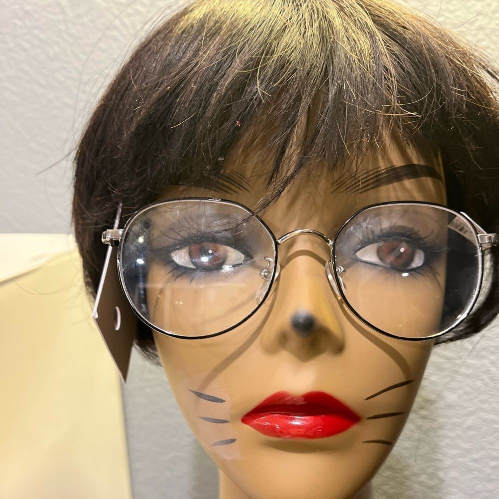 BP Nordstrom Glasses Lens Black and Silver Geometric